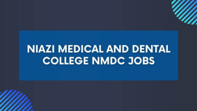 Niazi Medical And Dental College NMDC Jobs