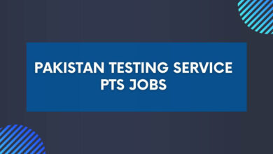 Pakistan Testing Service PTS Jobs