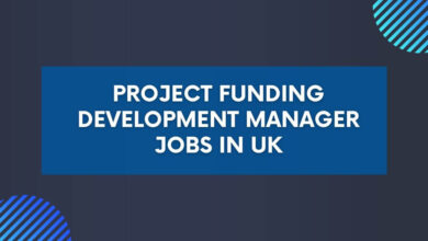 Project Funding Development Manager Jobs in UK