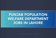 Punjab Population Welfare Department Jobs in Lahore