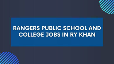 Rangers Public School and College Jobs in RY Khan