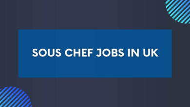 Sous Chef Jobs in UK