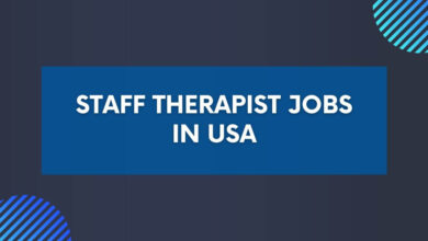 Staff Therapist Jobs in USA