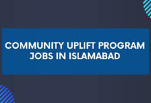 Community Uplift Program Jobs in Islamabad