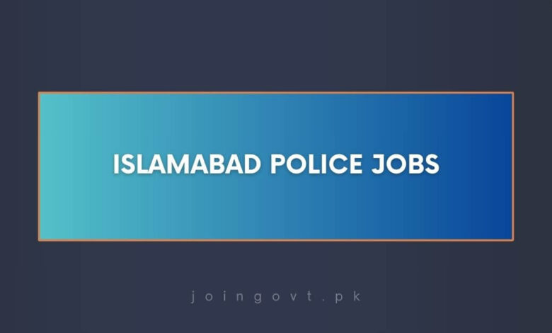 Islamabad Police Jobs