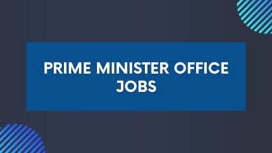 Prime Minister Office Jobs