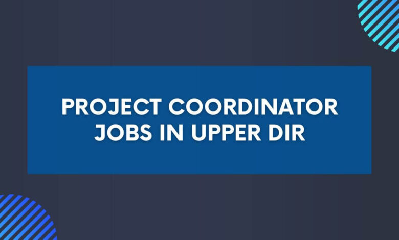 Project Coordinator Jobs in Upper Dir