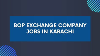 BOP Exchange Company Jobs in Karachi