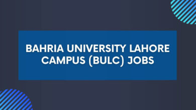 Bahria University Lahore Campus (BULC) Jobs