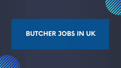 Butcher Jobs in UK