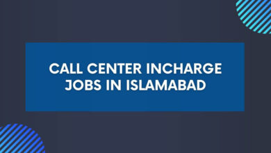 Call Center Incharge Jobs in Islamabad