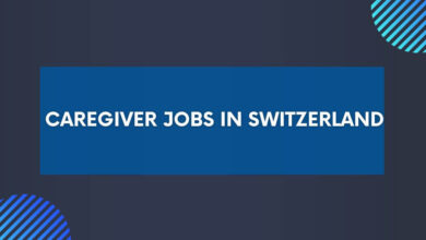 Caregiver Jobs in Switzerland