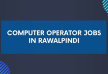 Computer Operator Jobs in Rawalpindi