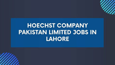 Hoechst Company Pakistan Limited Jobs in Lahore