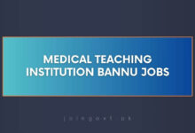 Medical Teaching Institution Bannu Jobs