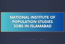 National Institute Of Population Studies Jobs in Islamabad