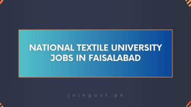 National Textile University Jobs in Faisalabad