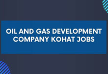 Oil and Gas Development Company Kohat Jobs