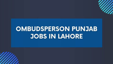 Ombudsperson Punjab Jobs in Lahore