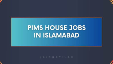 PIMS House Jobs in Islamabad