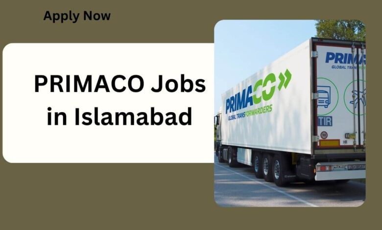 PRIMACO Jobs in Islamabad