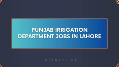 Punjab Irrigation Department Jobs in Lahore