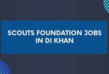 Scouts Foundation Jobs in DI Khan