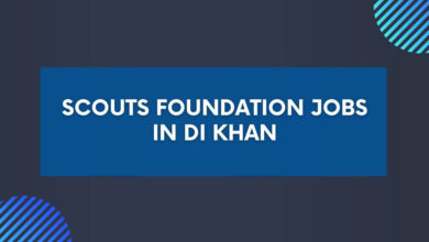 Scouts Foundation Jobs in DI Khan