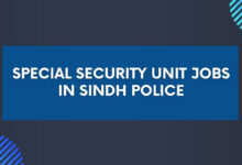 Special Security Unit Jobs in Sindh Police