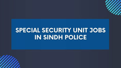 Special Security Unit Jobs in Sindh Police