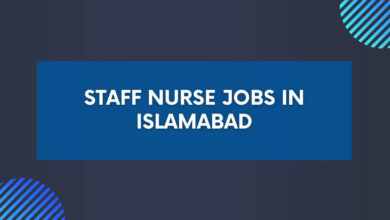 Staff Nurse Jobs in Islamabad