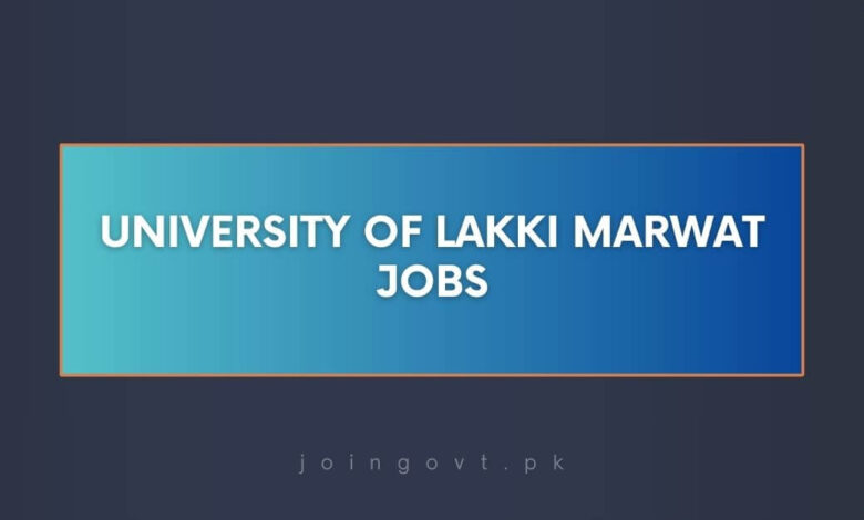 University Of Lakki Marwat Jobs
