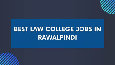 Best Law College Jobs in Rawalpindi