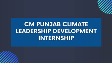 CM Punjab Climate Leadership Development Internship