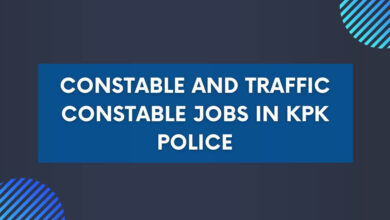 Constable and Traffic Constable Jobs in KPK Police