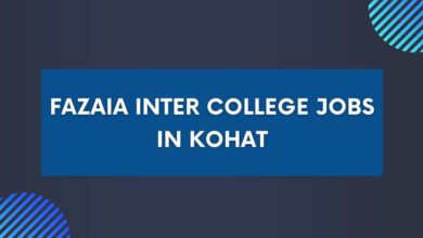 Fazaia Inter College Jobs in Kohat