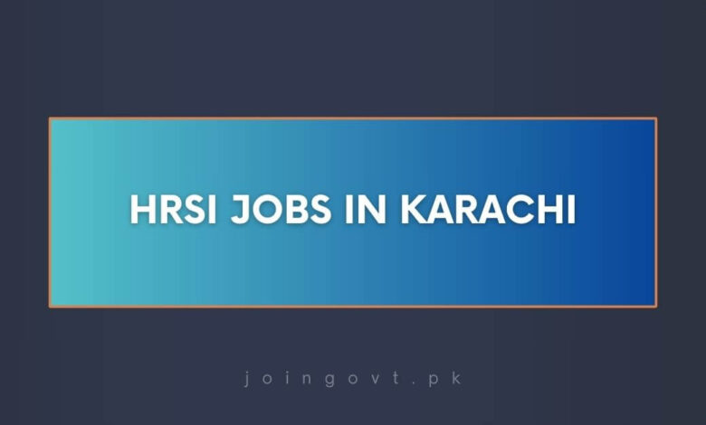 HRSI Jobs in Karachi