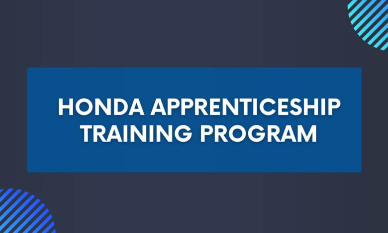 Honda Apprenticeship Training Program