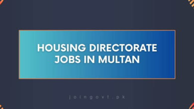 Housing Directorate Jobs in Multan