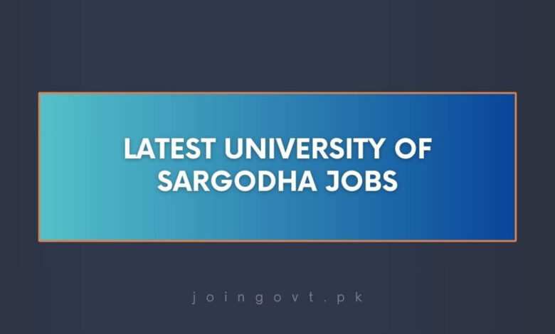 Latest University of Sargodha Jobs