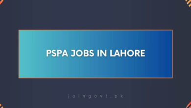 PSPA Jobs in Lahore