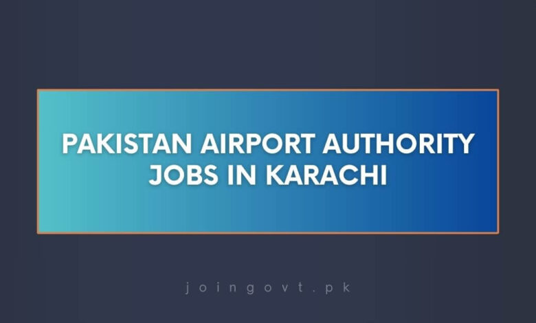 Pakistan Airport Authority Jobs in Karachi