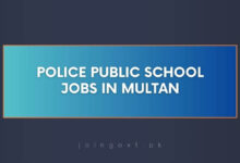 Police Public School Jobs in Multan