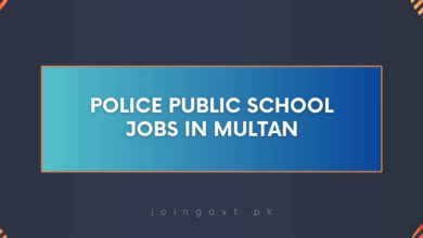 Police Public School Jobs in Multan