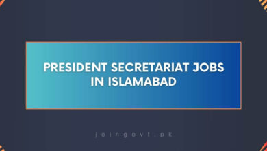 President Secretariat Jobs in Islamabad