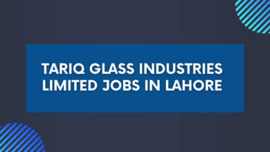 Tariq Glass Industries Limited Jobs in Lahore