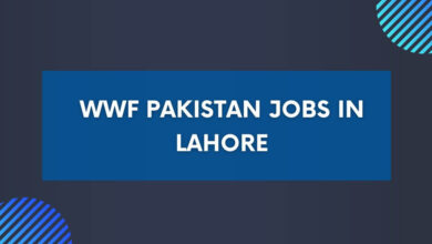 WWF Pakistan Jobs in Lahore