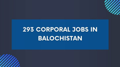 293 Corporal Jobs in Balochistan