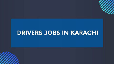 Drivers Jobs in Karachi