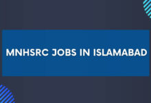 MNHSRC Jobs in Islamabad